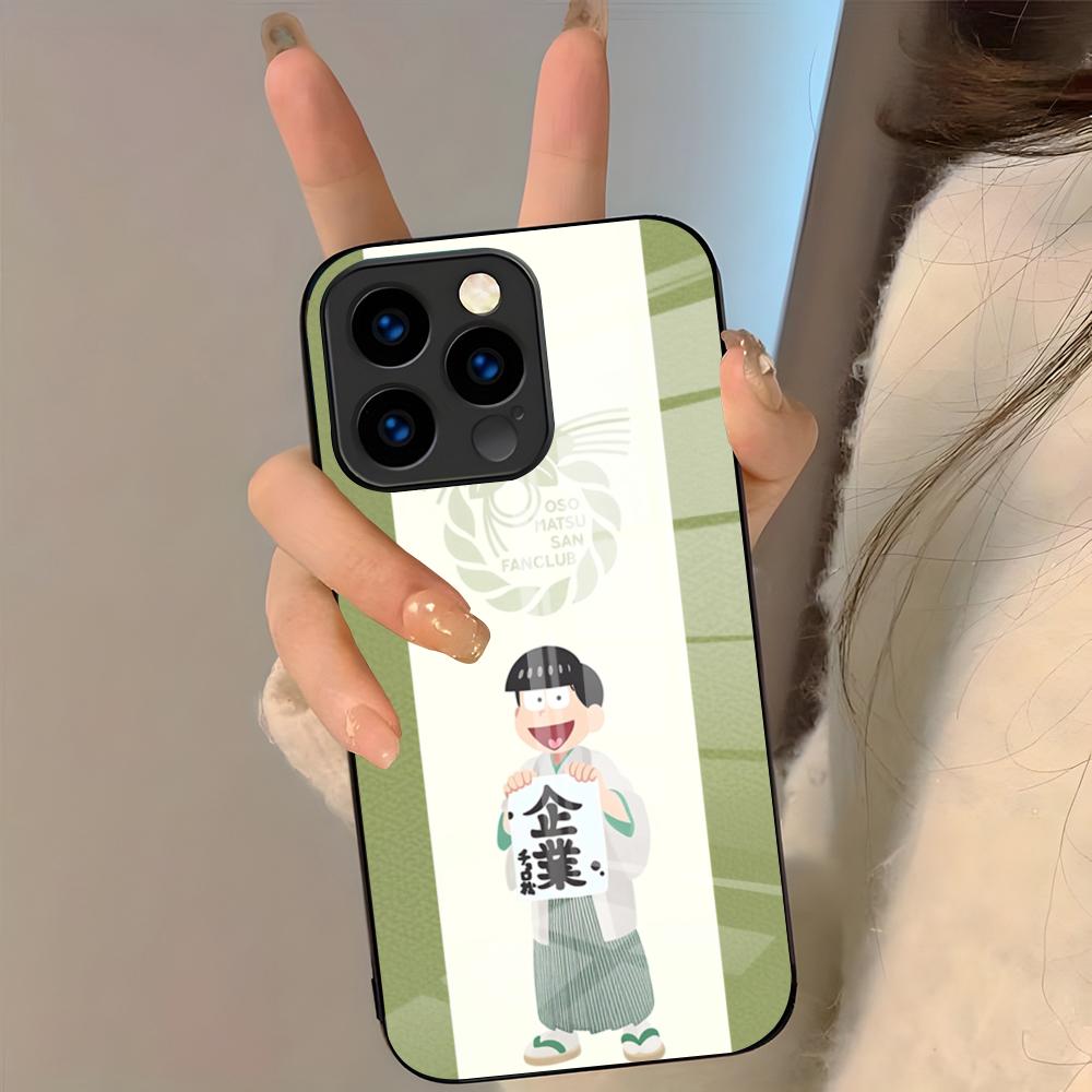 Anime Osomatsu Phone Case For IPhone 17 Pro Max 16 15 14 Pro Max 13 11 Plus Glass Cover