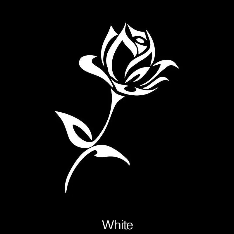 Beautiful Rose Flower Car Sticker - Enhance Your Vehicle's Look with a Waterproof Vinyl Decal!