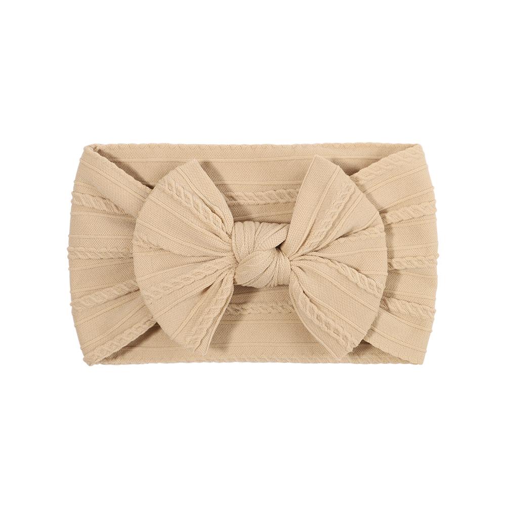 PANTONE Solid Color Bows Headband for Baby Girls Elastic Hair Band Cotton Bowknot Turban Kids Headwear Baby Hair Accessories