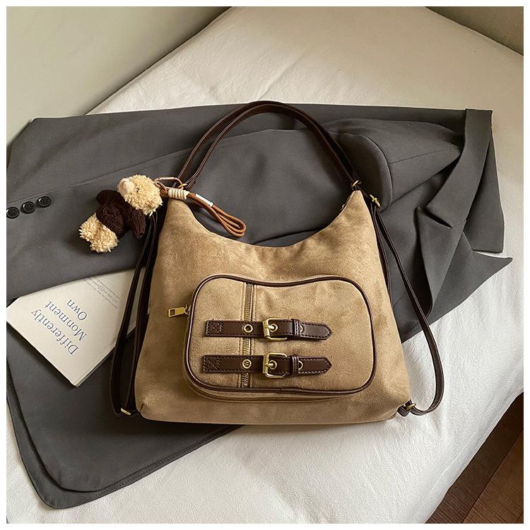 Leisure commuting large-capacity tote bag women's 2025 new Korean version of fashion trend backpack versatile messenger bag