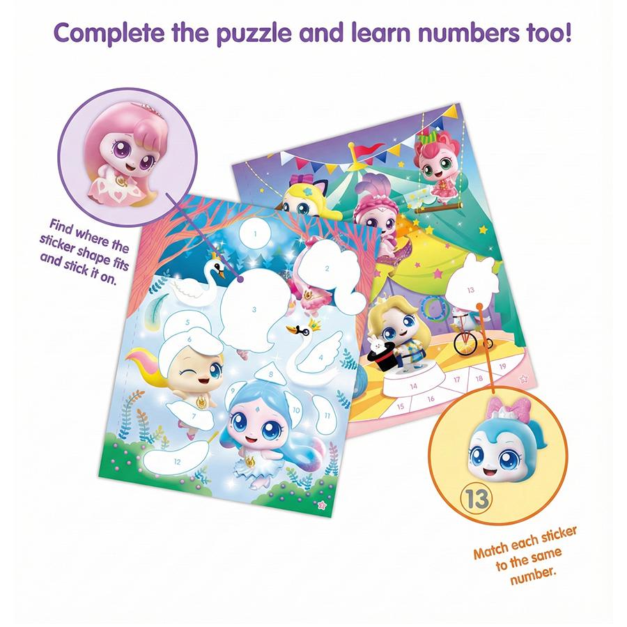Made In Korea - Princess Catch! Teenieping Puzzle Sticker Book