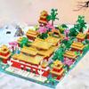 1466 Teile Verbotene Stadt Garten Bausteine Set - ABS Bauspielzeug, Chinesische Architekturmodelle, Historische Wahrzeichen und