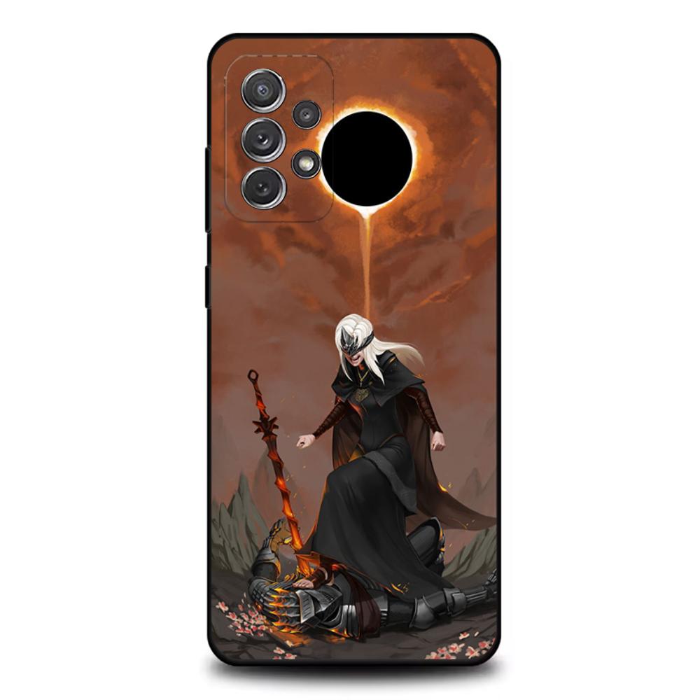 

Чехол для телефона Dark Soul 3 DS Firekeeper для Samsung S25, S24, S21, S22, S23, S30, Ultra, S20, Plus, Fe, Lite, Note, 10, 9, 5G Черный Samsung S21fe