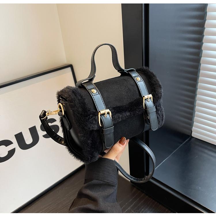 

Осенне-зимние наплечные сумки для женщин Новые плюшевые замшевые маленькие квадратные сумки кроссбоди Bolsas Para Mujeres