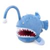 Lilizzhoumax Simulation Anglerfish Blue Deep Sea Fish Plush Toy Soft Realistic Cute Gift Fluffy Interior Decoration Christmas Gift for Kids 302822cm