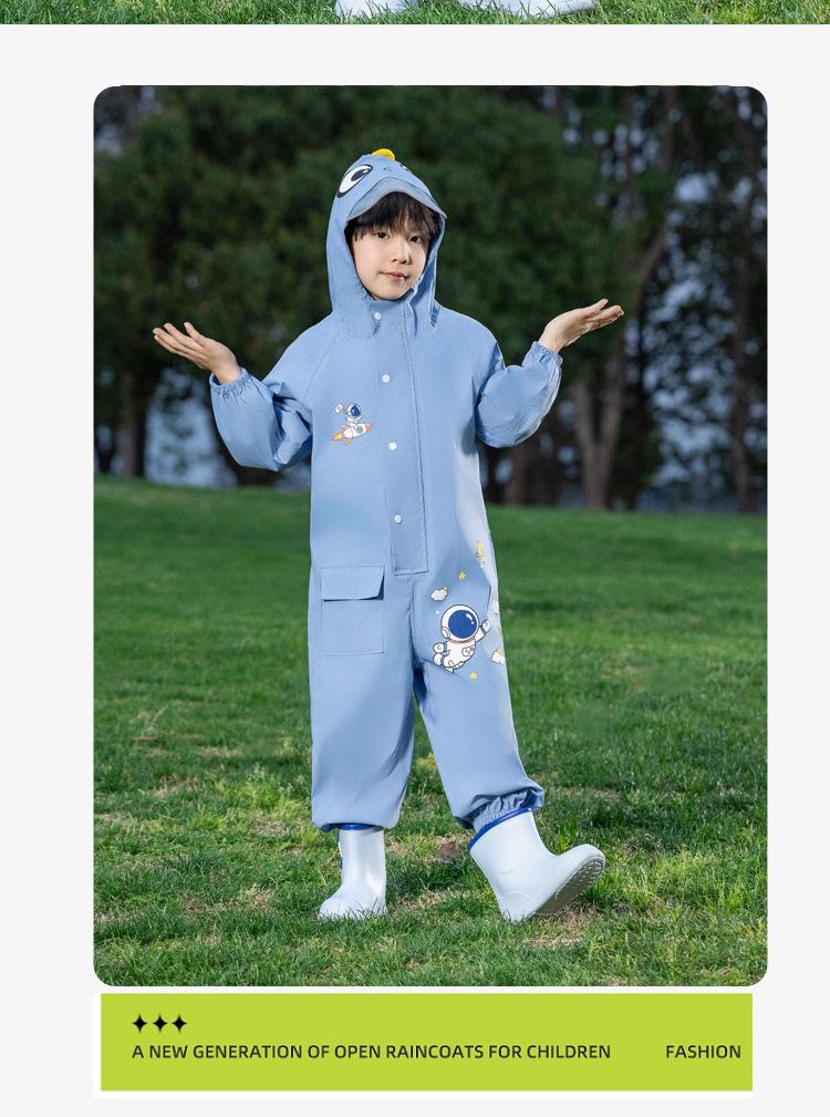 Children's Cartoon Rain Poncho for School with Backpack Space - Boys & Girls, Baby, Primary, Kindergarten.