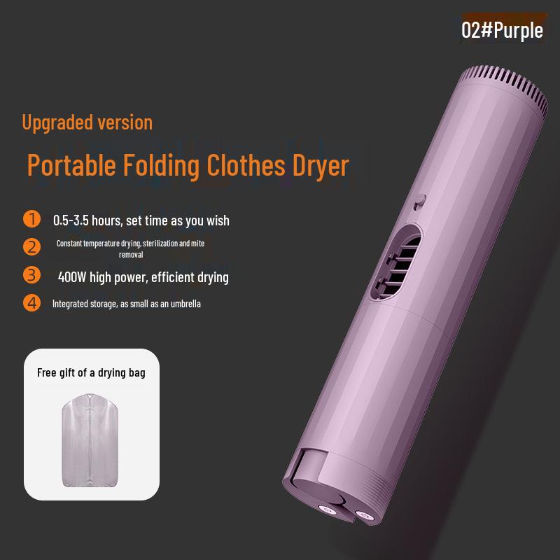 Portable Mini Foldable Clothes and Shoes Dryer for Travel and Dorm Use