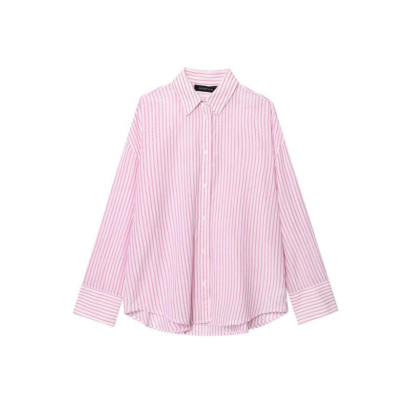 Kaslead New Arrival Women's Clothing Fashion Style Fashion Stripes Loose Shirt Shorts 7521078 7200412