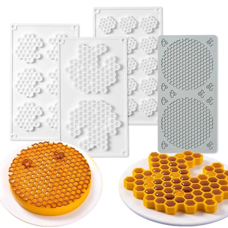 Honeycomb Mousse Cake Mold DIY Chocolate French Dessert Decoration Baking Silicone Mold Kitchen Baking Tool