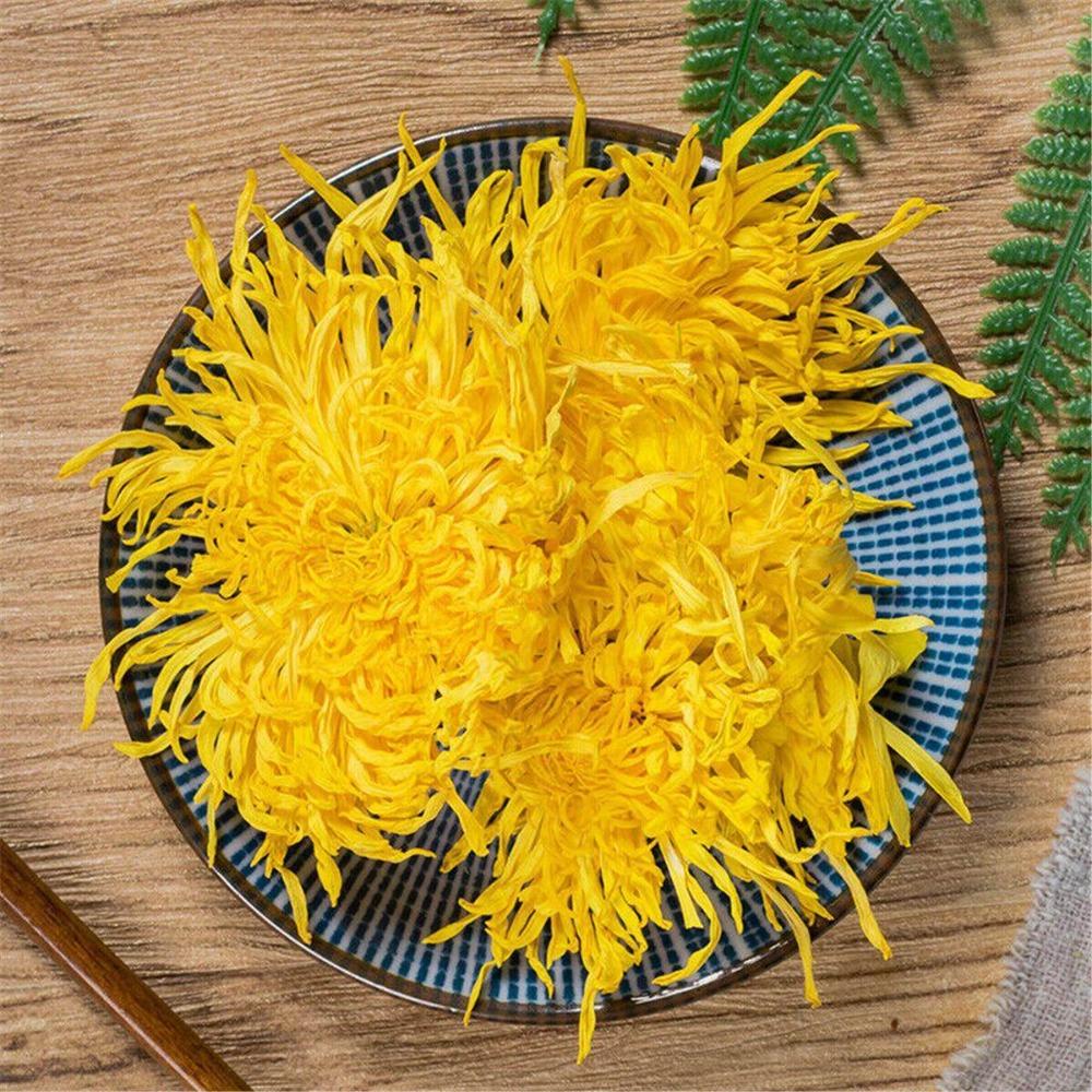 Organic Yellow Chrysanthemum Tea Big Blooming Flower Dry Herbal Health Drink