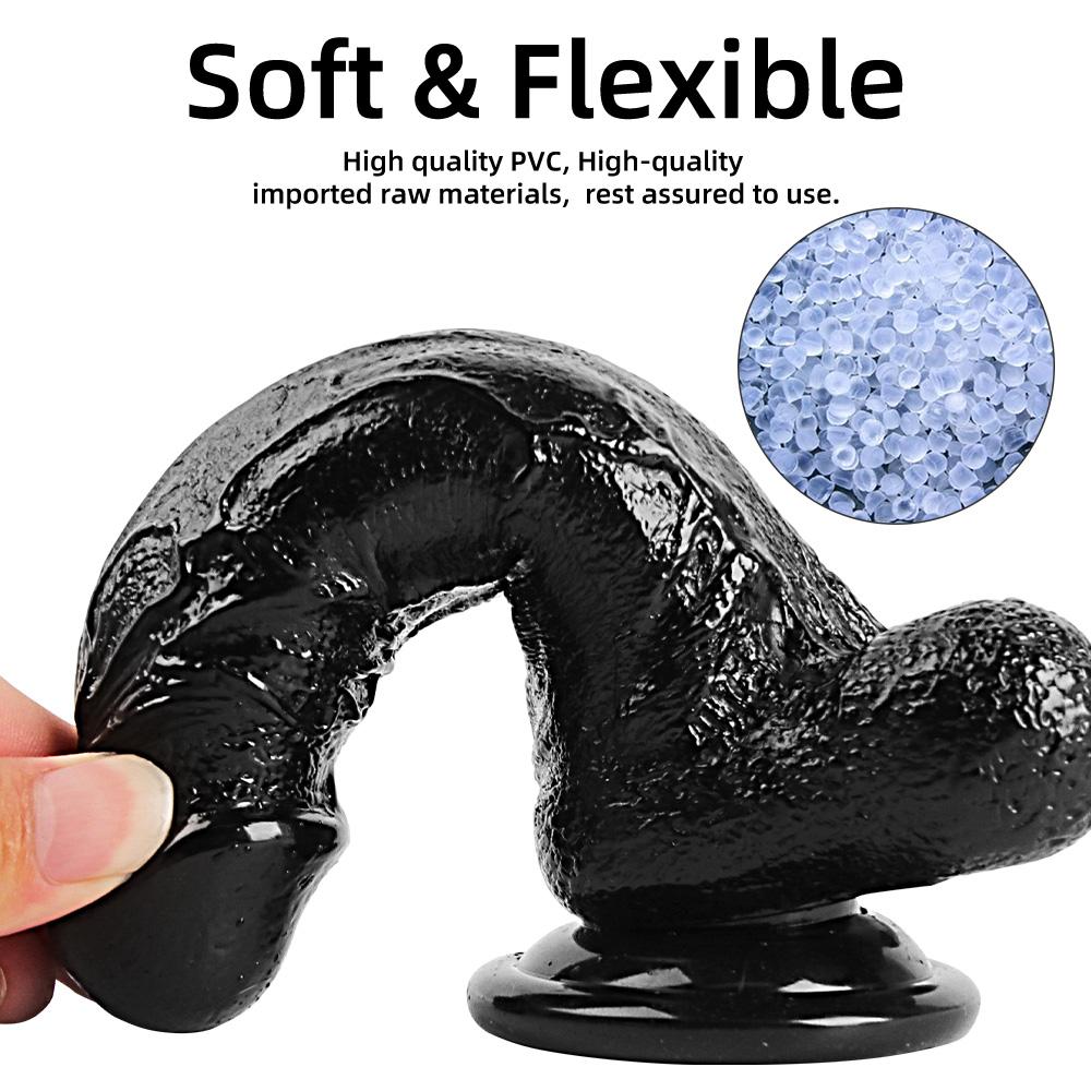 Silicone Realistic Dildo Women's Lesbian Rubber Dildo with Suction Cup Big Dick Penis Sexy Adult Toy