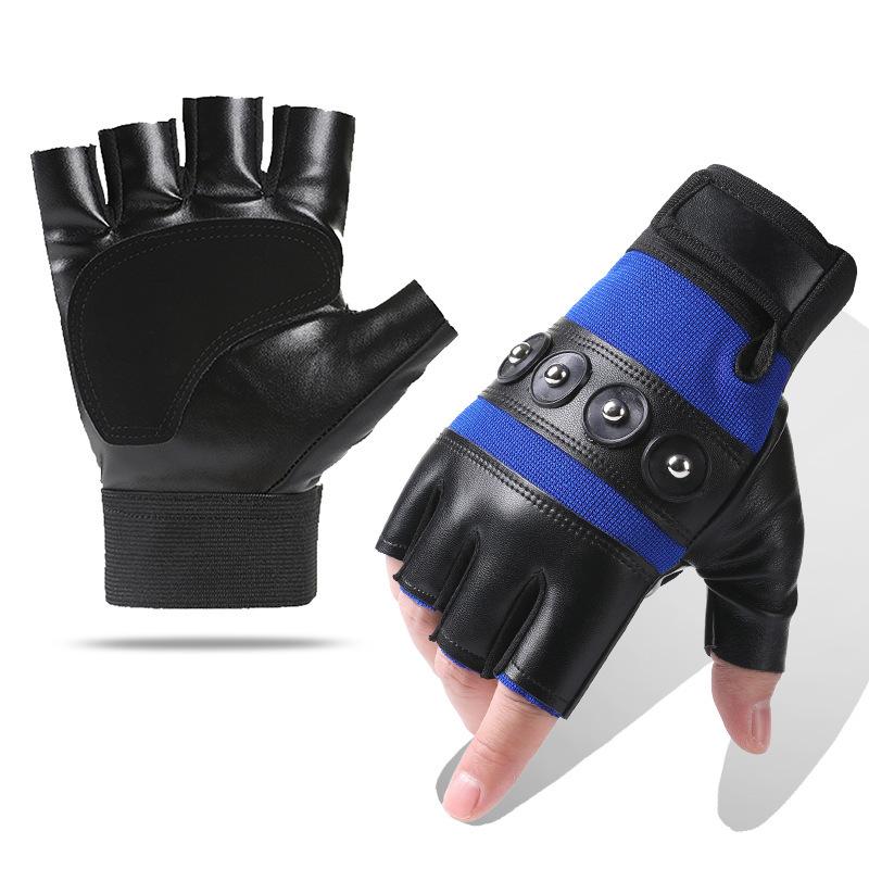 Tactical Half Finger Gloves Men's Spring and Autumn Outdoor Sports Anti Fall Protection Fighting Fighting Anti Slip Cycling Half Finger Gloves