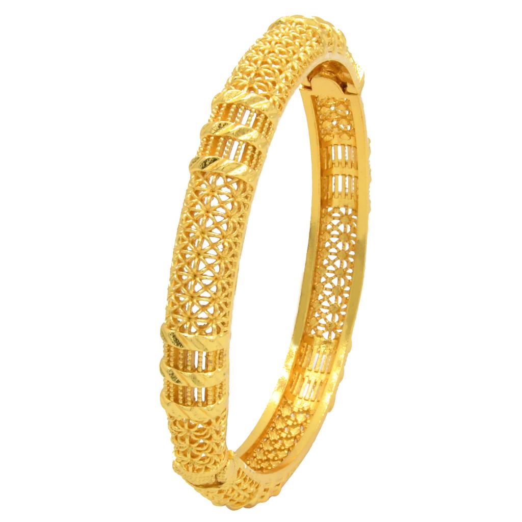 2026 Alloy Spring Women's Indian Sand Gold Jewelry Bracelet Ring Gold Plated Hollow Accessories Bride Bracelet