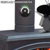 Dřevěný krbový teploměr Krbový ventilátor Indikátor hoření kamen Teploměr Magnetický měřič teploty komínové roury
