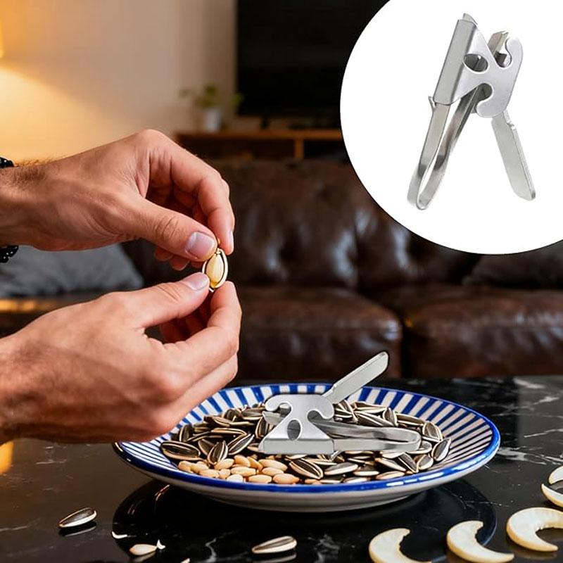 Stainless Steel Melon Seed Peeling Artifact Pistachio Sunflower Seeds Peanut Peeler Shell Opener Multifunctional Kitchen Tool