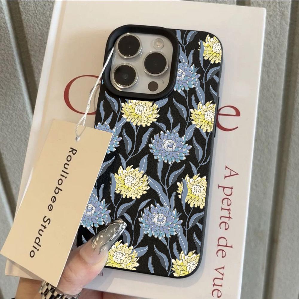 

Nature Cool Flower Lily Luxury Lichee leather pattern Phone Case For Redmi Note 14 13 12 11 10 9 8 Pro Plus 4G 5G Shockproof Note 14 4G