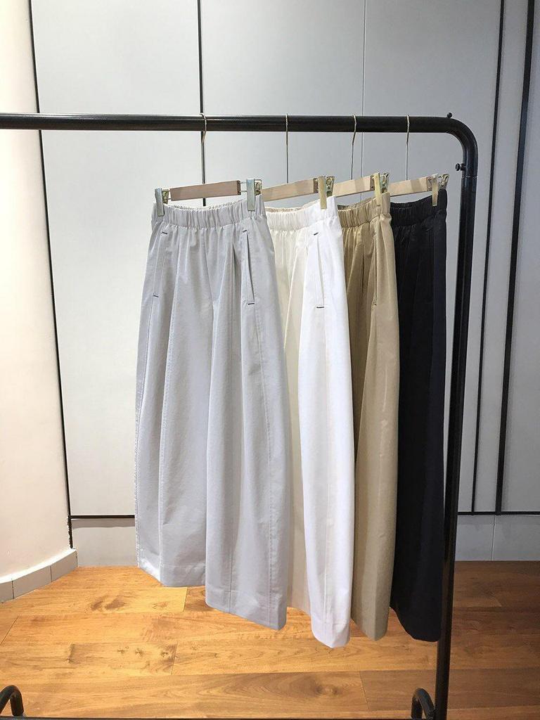Triangle Mark: Comfortable High-Waisted Wide-Leg Pants - Loose, Slimming Cocoon Shape for Casual Wear