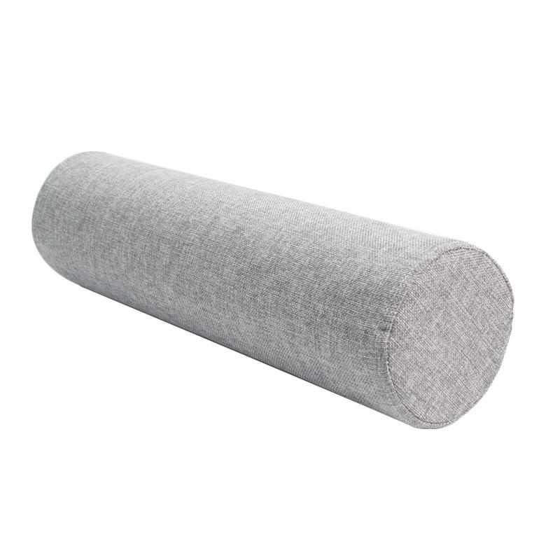 Solid Color Cylinder Pillow for Back Neck Legs Orthopedic Lumbar Support Cushion for Office Sofa Bed Sleeping Maternity Comfort