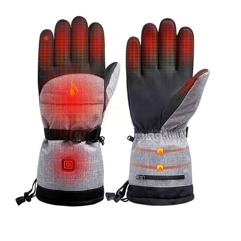 Smart Heated Gloves for Winter Riding - Velvet-Lined, Electric-Powered for Extra Warmth