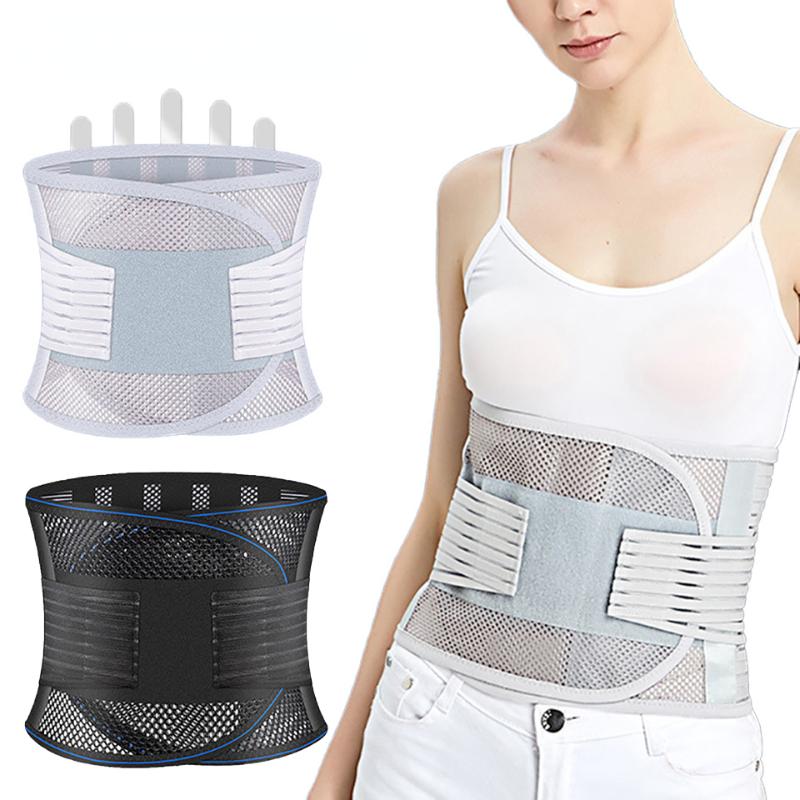 Medizinische Rückenstütze Taillenformer Gürtel Wirbelsäulenstütze Männer Frauen Atmungsaktives Lendenkorsett Orthopädische Faja Lumbar Hombre Fitnessstudio Gürtel