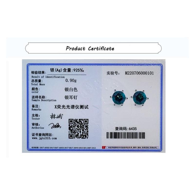 Boucles d'oreilles classiques en argent S925 avec zircon vert pour femmes, bijoux créatifs en argent sterling brillant avec zircon, bijoux de mariage, bijoux de fête