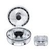 Folding Cordless Up To 83 Hours of Continuous Camping Tabletop 5 Speed Timer DC 32 LED Powerful Easy To Heat Living Bathroom Fan, 20000mAh,