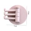 10pcs Three Branch Rotatable Seamless Adhesive Hook Strong Bearing Stick Hook Wall Hanger Bathroom Kitchen Supplies Hooks