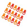100Pcs Acrylic Pacifier Birthday Party Decoration Baby Baptism Soothing Mini Color Toys