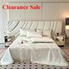 2025 New Washed Silk Embroidered Summer Quilt 4-piece Dormitory Single Summer Cool Quilt Sheet Pillowcase Machine Washable