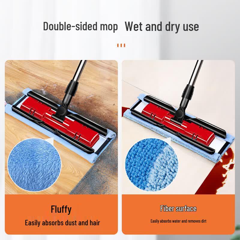 Meiliya Clip-Cloth Wet/Dry Flat Mop