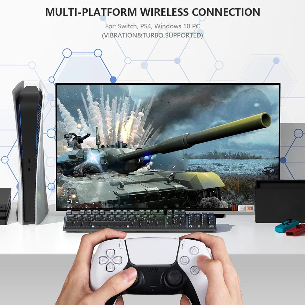 R100 PRO USB Receiver Wireless Adapter for Windows PC Switch PS4 PS5 XBOX One S Gamepad Converter Bluetooth Adapter