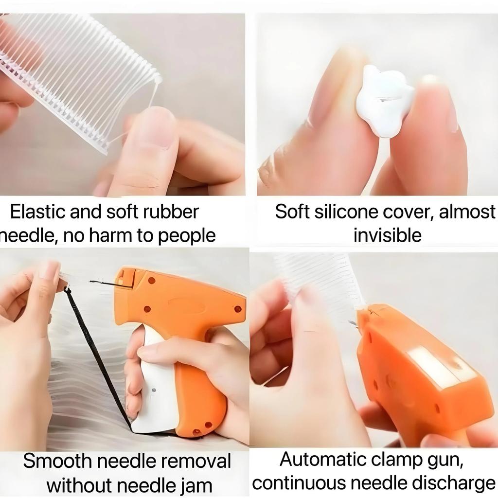 Quick Clothing Stitch Fixer, Tagging Gun for Clothing, Mini Quick Repair Garment Sewing Gun with 48 Buckles and 550 Fasteners