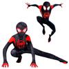 Disfraz para Niños Adultos Miles Morales Traje de Cosplay SpiderMans Into the Spider-Verse