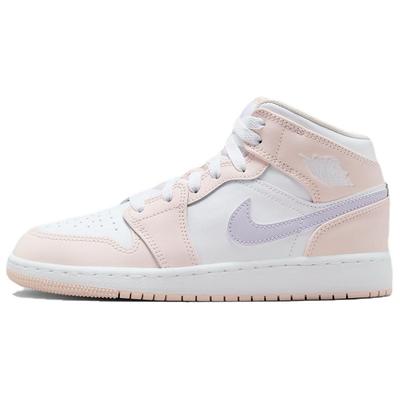 Air 1 Mid GS Pink Wash Buty dla dzieci Violet-Frost Biały FD8780-601