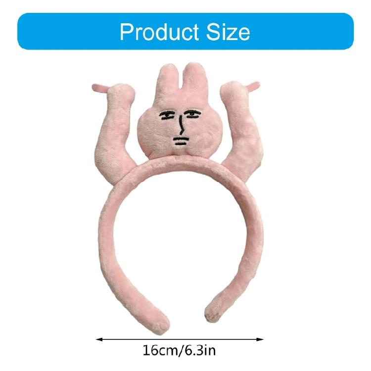 Bangs Clip Creative Hairband Funny Headband for Face Washing Makeup