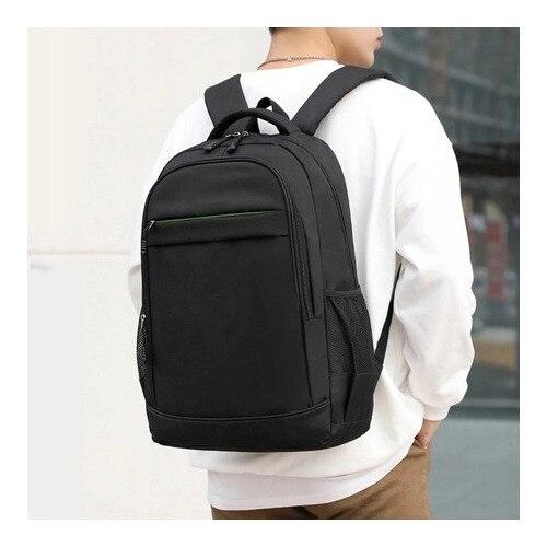 ZOLA Teen Backpack, 2 Compartments, Water Resistant, Black, 42x32x15cm, School Bag, Daily Commute