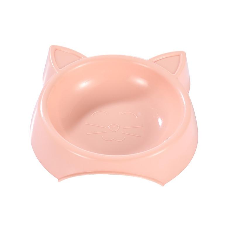 Cute Cat-shaped Pet Bowl Round Dog And Cat Feeding Bowl With Leak-proof And Anti-tipping Features Perfect For Pet Food And Water