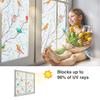 Colorful Birds Glass Sticker Static Cling Thermal-Insulation Privacy Protection Drop-Shipping Reusable Removable Window Decor