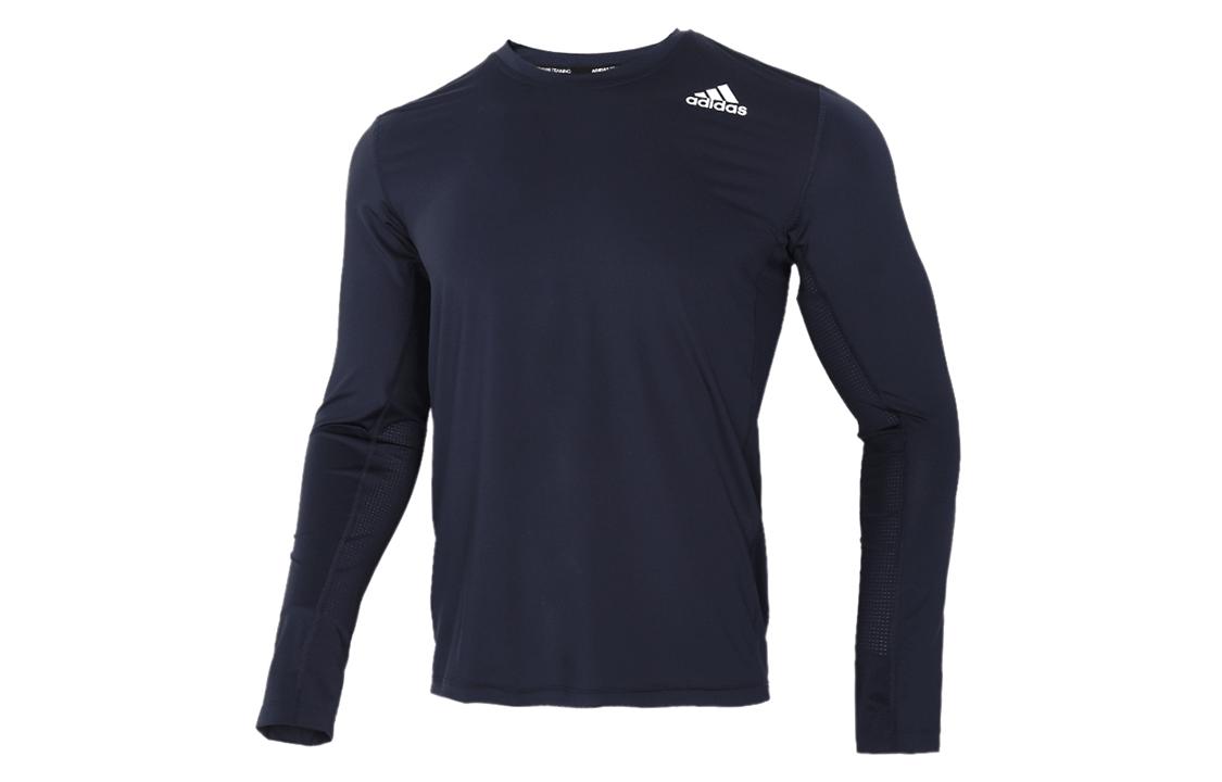 Adidas T Shirts Men s Navy Blue Crew Neck Moderate Straight Fit GL9895 M