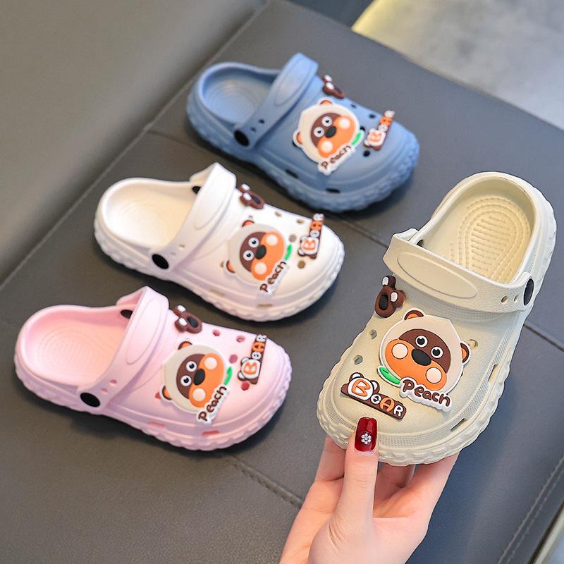 Children's Slippers with Soft Cushioning, Girls' Summer Cartoon Cute Non-Slip Indoor Bath Soft Sole Slippers, Baby Slippers