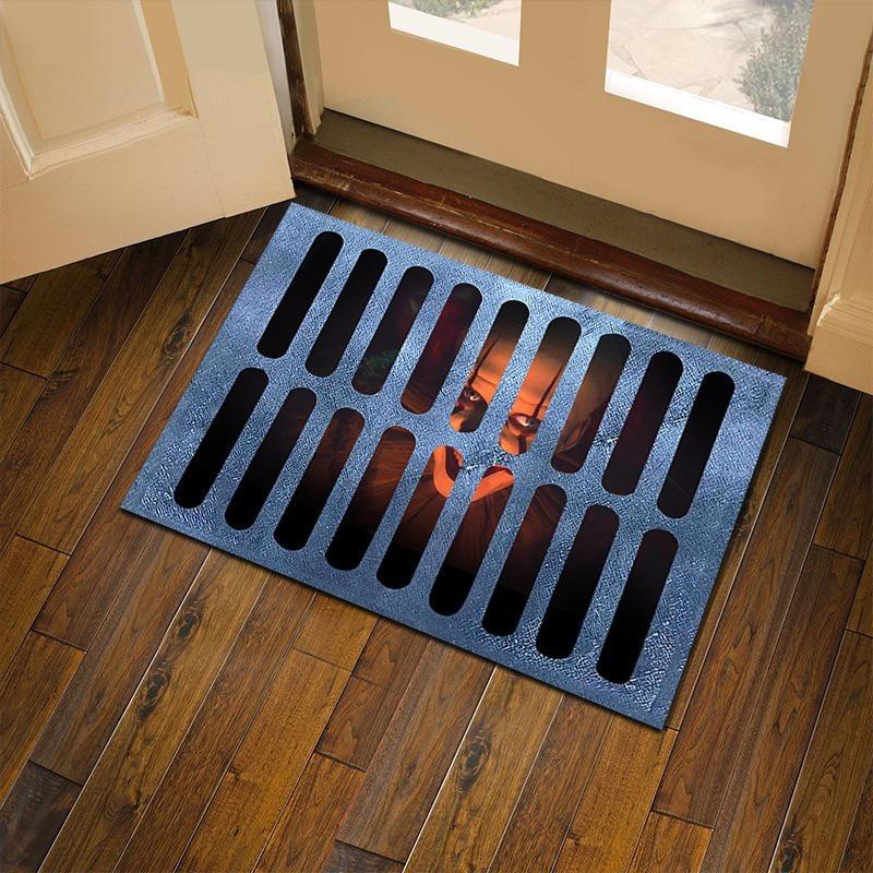 American Clown Crystal Velvet Floor Mat Bathroom Absorbent Non-slip Foot Mat Shower Room Drying Mat Porch Dirt-resistant Door Mat