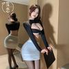 Milian Übergröße Spitzen-Nachthemd - Ärmellose Lingerie im koreanischen Stil