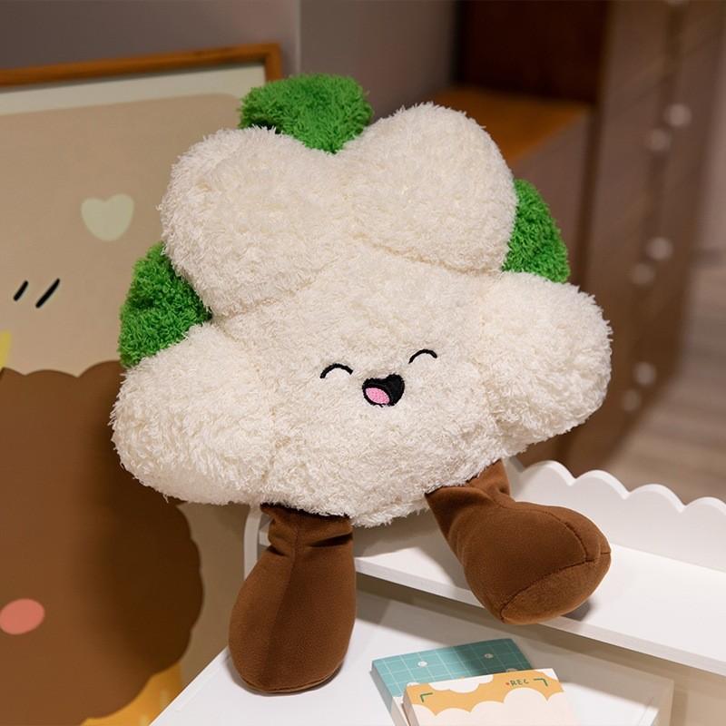 Cauliflower Simulation Cartoon Plush Toy Cute Backpack Pendant Doll Children