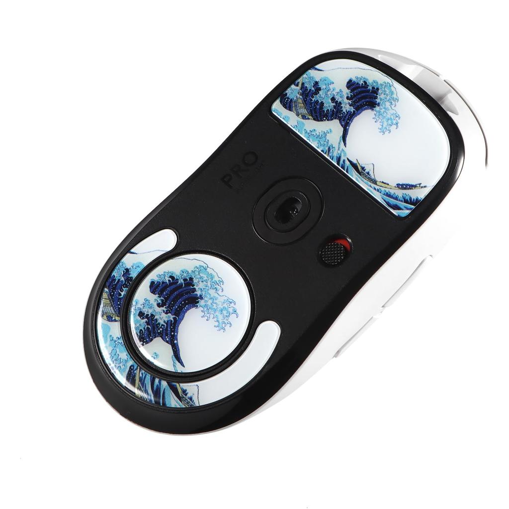 IMMOENUC Mouse Sole G PRO X SUPERLIGHT Glass Mat for Wireless Mouse High Durability Low Friction (White)