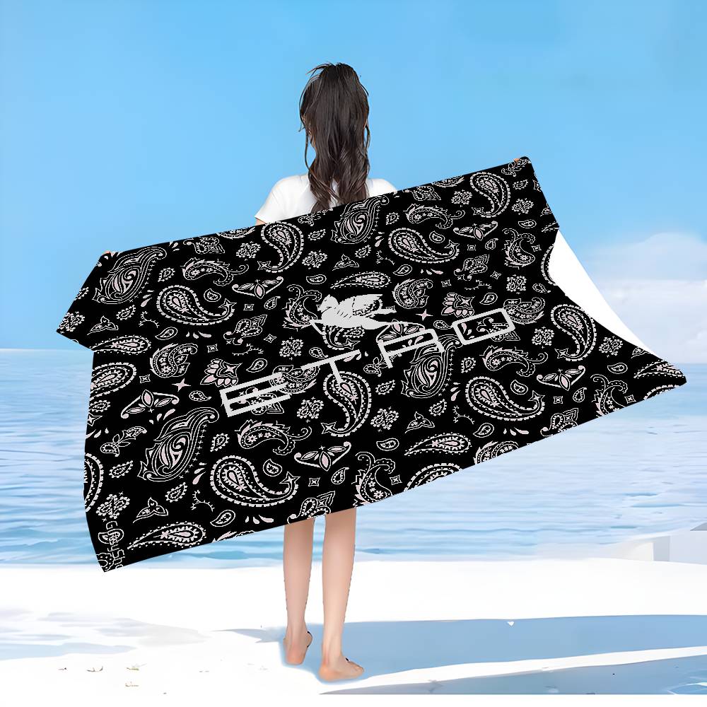 Brand E-Etro Microfiber Blanket Quick Drying Beach Towels Oversized Printing Super Absorbent Pool Towel Blanket