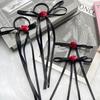 High-End French Bow Ribbon Rose Hair Clip for Women