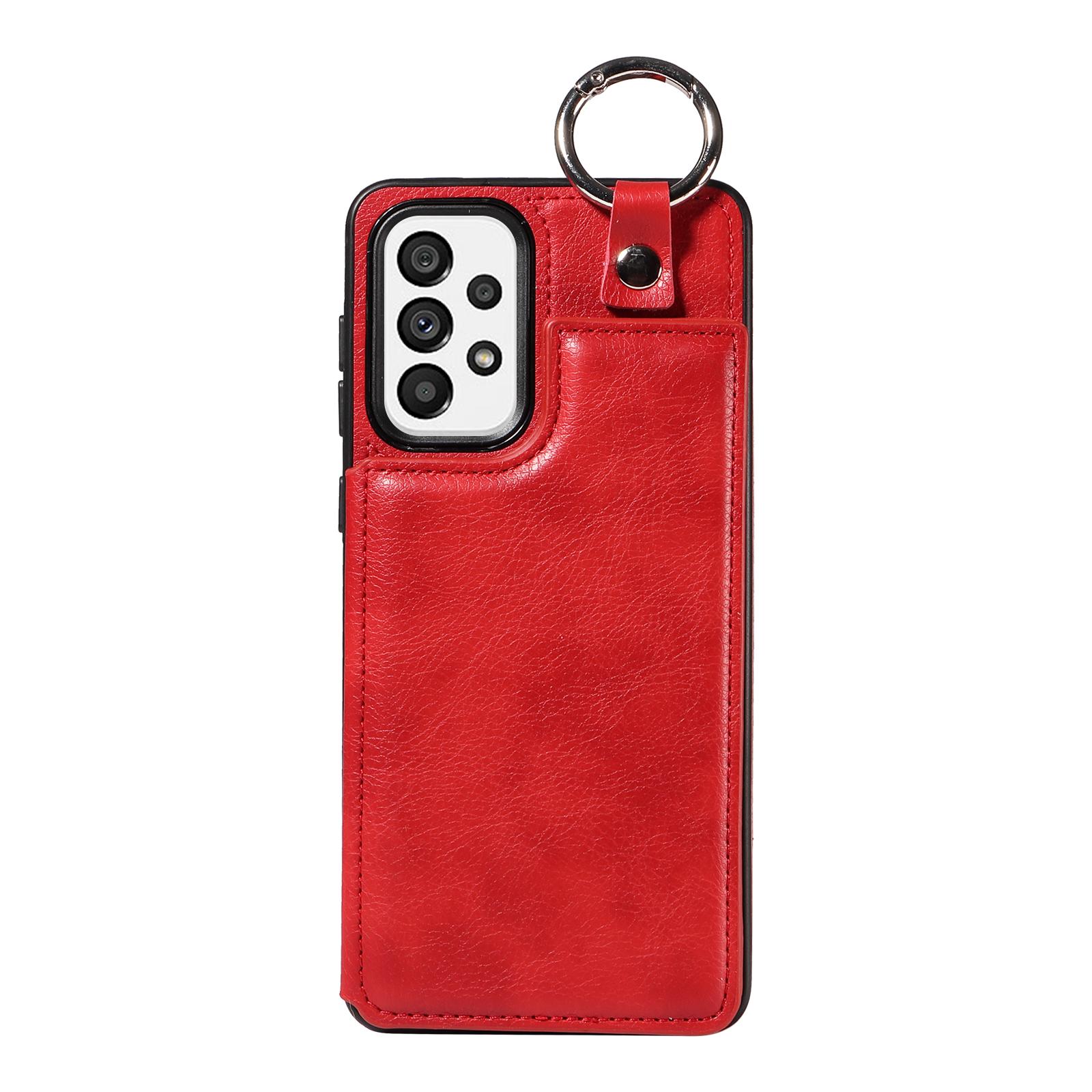 

Чехол с кольцевым кронштейном и слотами для карт памяти для Samsung Galaxy S22, S23, S24, A05, A12, A13, A14, A15, A52, A72, A22, A32, A33, A53, A73, A23, A24... Samsung Galaxy A05s красный