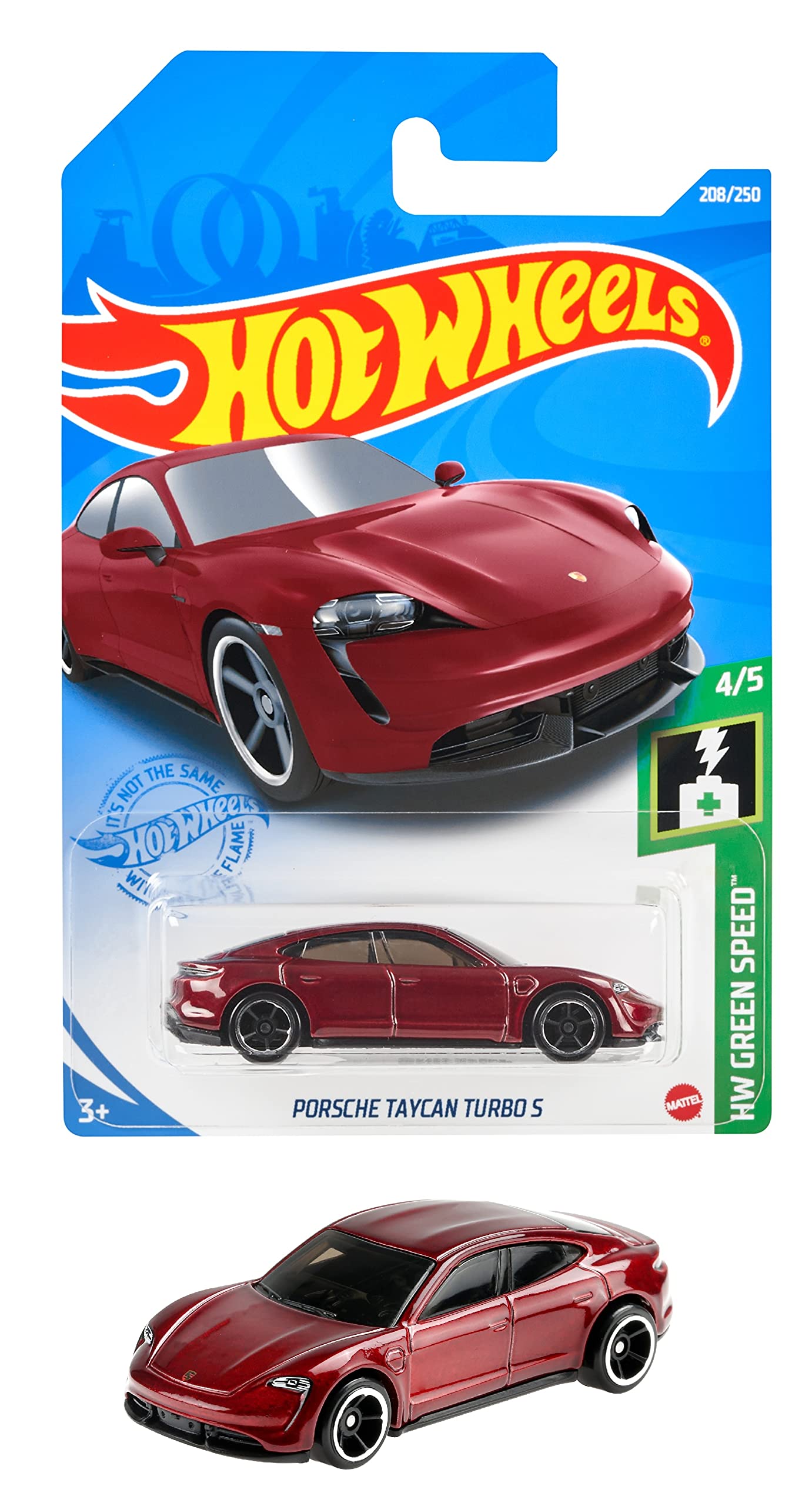 

Hot Wheels Базовая машина Porsche Taycan Turbo S HCM56 красный