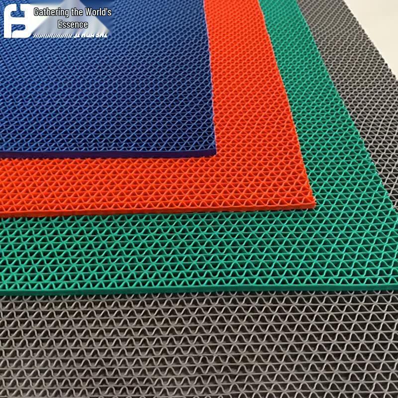 JHS Outdoor Commercial PVC Anti-Slip Drainage Floor Mat