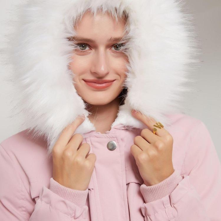 Women Winter Parka Coat Mid Length Puffer Jacket Quilted Fleece Lined Water Repellent Windproof Outdoor Daily Overcoat Plus Size S 4XL New